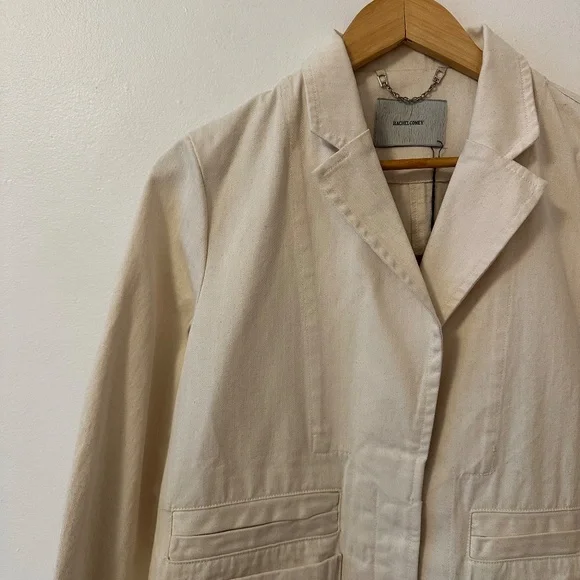 NWT Rachel Comey Quinz Cotton Blazer in NaturalSize 00
